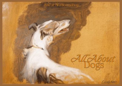 Portrait of a Borzoi Dog